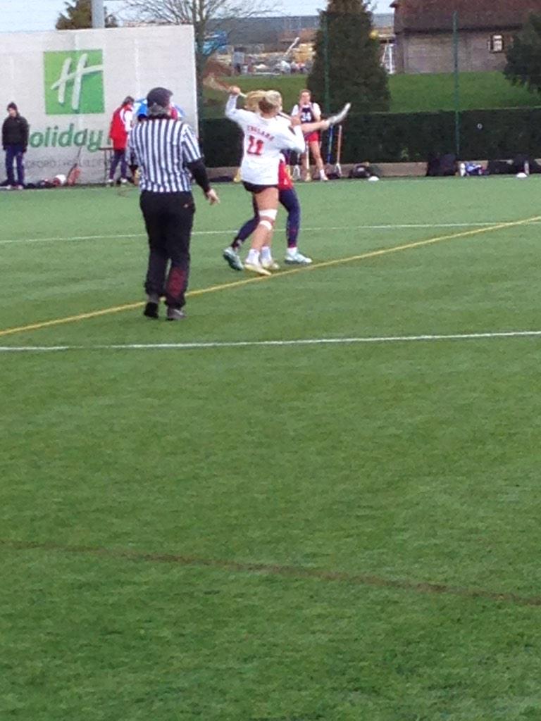 Just been brushing up on the lacrosse skills watching England women's team play at Surrey Sports park!