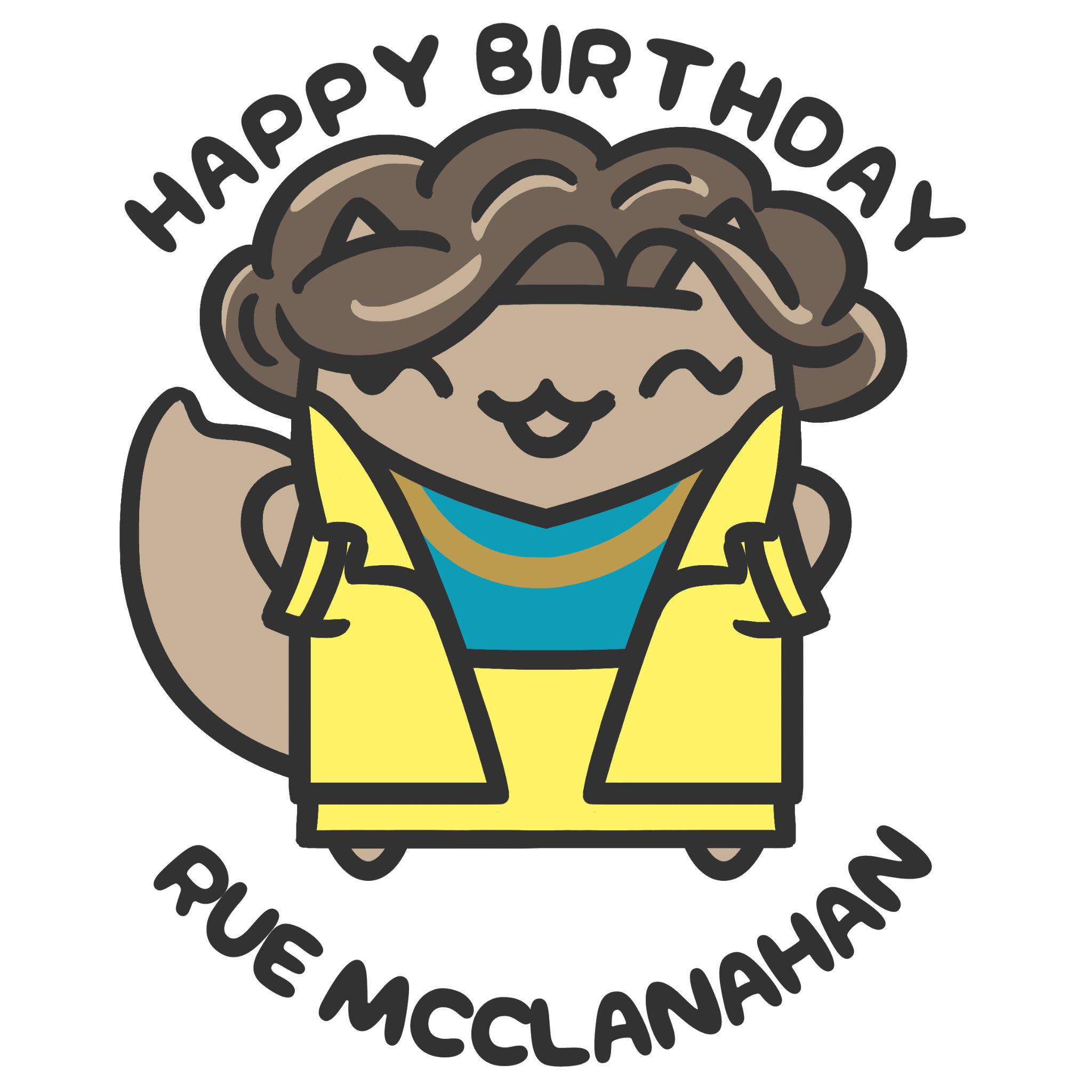Happy Birthday, Rue McClanahan!  Thank you for being a friend 