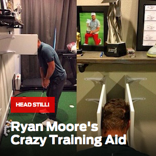 GolfDigest's tweet photo. The latest and, um, craziest way to practice at home: http://t.co/BUfxxAgPiI http://t.co/512EqZHHRc