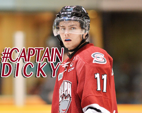 Storm_City's tweet photo. It may have only been a few games, but we missed him. He's baaaaaaaaaaaaack! #CaptainDicky #GUEvsOS @jdickinson_11 http://t.co/tRj3zTgM3q