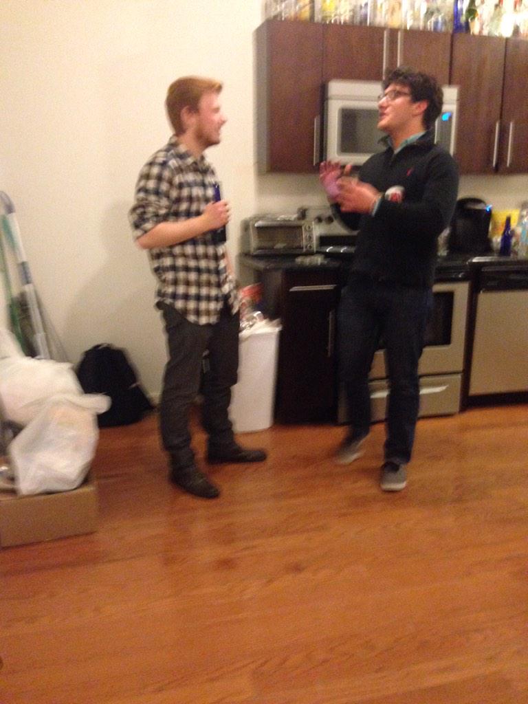 MCSUDABUDA's tweet photo. The immovable object met the unstoppable force #maxyB #thebaron #ehhhh http://t.co/mNUGsPl7dN