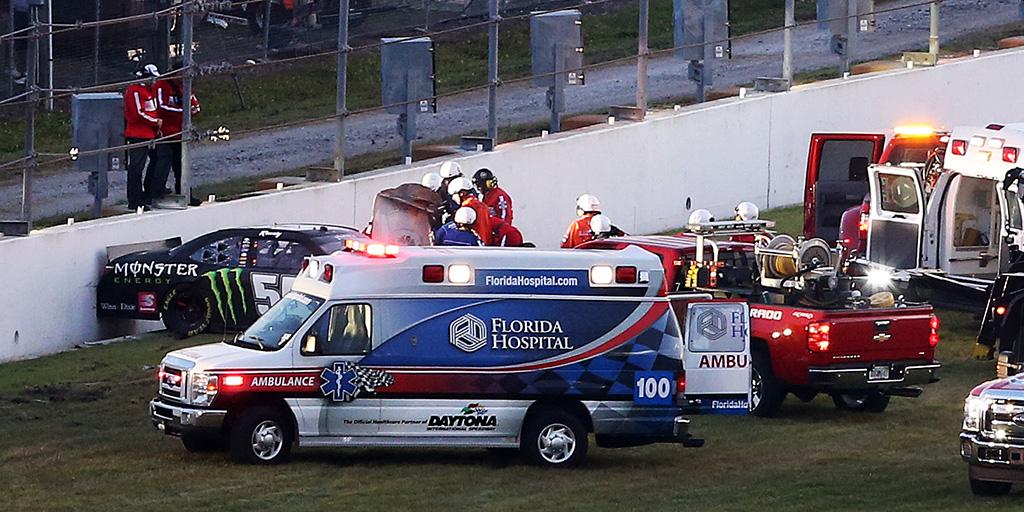 NASCARONFOX's tweet image. Latest: @KyleBusch injured in hard crash @DISupdates in @NASCAR_XFINITY series event» foxs.pt/1JxmWjq #NASCAR
