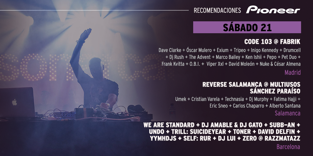 PioneerSpain's tweet photo. ¡A disfrutar! @fabrikdiscoteca @msparaiso @RazzmatazzClubs  @DJDaveClarke @oscarmulero @UMEK_1605 @technasiatweets http://t.co/0i2BKlwg1y