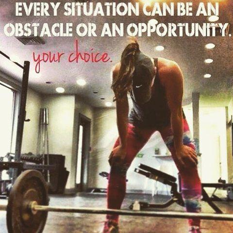 ExerciseFeed's tweet image. Every situation can be an obstacle or an opportunity #gym #health #fitness #exercise