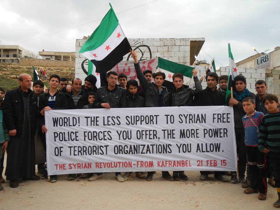 Anon404Isis's tweet photo. Message from the Syrian people to the world #Syria #ISIS http://t.co/1BrMgg5T9r