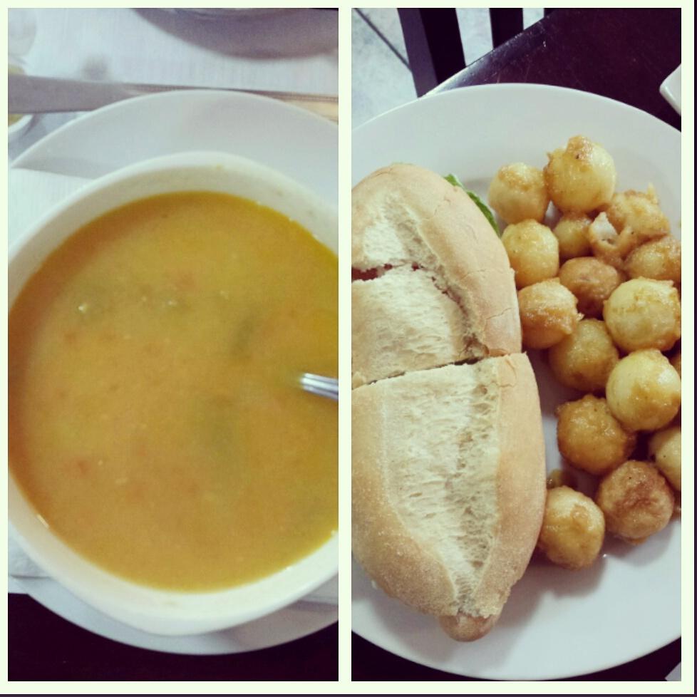 #Bradfordlicious <a href="/Bradfordlicious/">Bradfordlicious</a> #Bradford #eatlocal #portugese #carrotsoup #yummy Lunch with @jennellard!