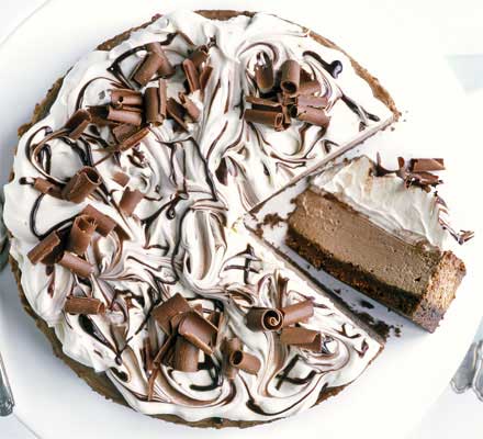 secretsofpastry's tweet image. Double chocolate cheesecake | BBC Good Food buff.ly/1FaGP9l  #Chocolate #Cheesecake