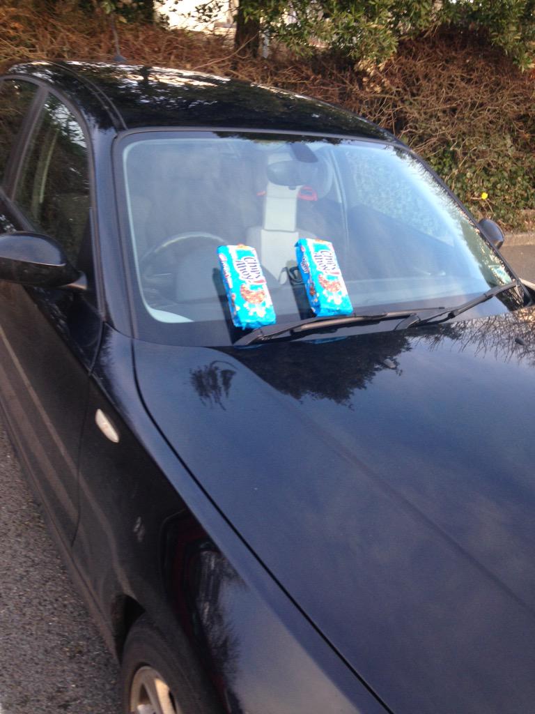 Took ur advise <a href="/KEVJEWITT3026/">Kev Jewitt</a> and used that windscreen repair company!Trouble is they only made it worse! #chips-ahoy