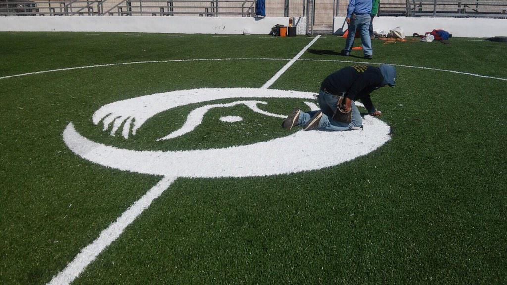 PURONJOHNSTON's tweet image. Así va quedando el nuevo campo de Fútbol~Rápido ahora para los vecinos de #Acoros de #PiedrasNegras @rubenmoreiravdz