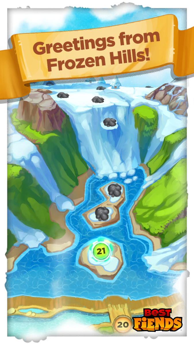 perkyee's tweet photo. Gate Opened! Bring on the Frozen Hills in #BestFiends - Download FREE - http://t.co/UqW5nAQd4U via @bestfiends http://t.co/TBskwxyPhL