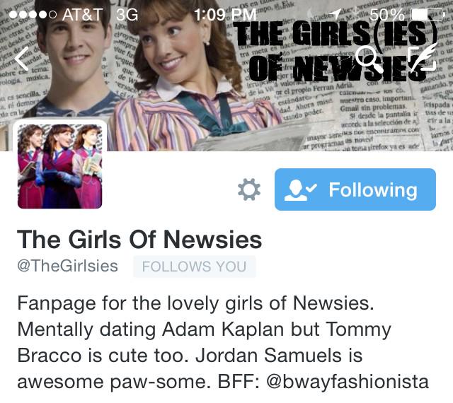 AKaplanFans's tweet photo. I had to screenshot @TheGirlsies's twitter page. OMG! Your bio is just spot on! And that header is perf! ❤️ http://t.co/07WF4nORVy