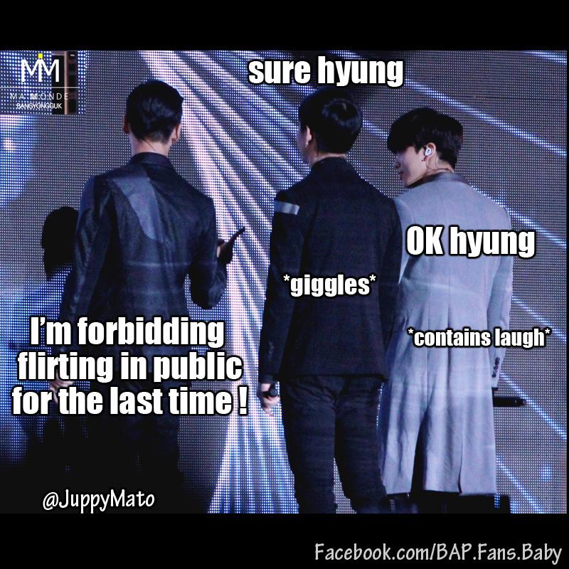 JuppyMato's tweet photo. @BAP_Youngjae @BAP_Jongup @BAP_Bangyongguk @BAP_Himchan @BAP_Daehyun #BAP #BAPMEME #FUNNY #kpopmeme http://t.co/ooK5qX708L