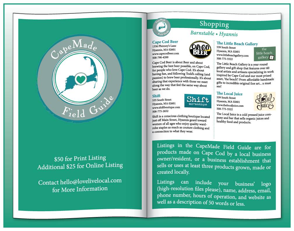 LoveLiveLocal's tweet image. Are you a maker on #capecod? Be in the NEW #CapeMadeFieldGuide! Deadline 3.13.15. Contact hello@lovelivelocal.com!