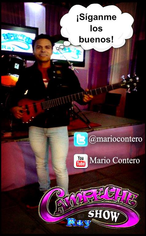 Amig@s ya pueden estar en contacto con <a href="/mariocontero/">Y que show Mario Contero</a> (Voz / Bajo) en Twitter y YouTube. ¡Todos a seguirlo!