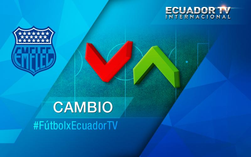 EcuadortvInter's tweet photo. En @CSEmelec también ingresó Ángel Mena por el juvenil Quintero. Segundo cambio en los azules. #FútbolxEcuadortv http://t.co/Knhr9gU1LD
