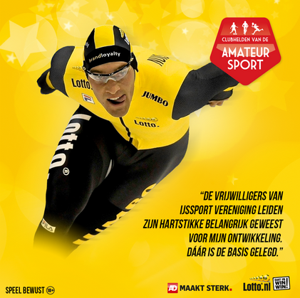 Ook de kampioenen van nu zijn ooit klein begonnen. Schaatskampioen <a href="/KjeldNuis/">Kjeld Nuis</a> bedankt IJssport vereniging Leiden!