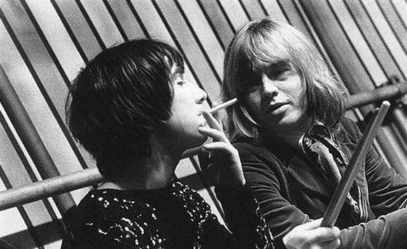 Happy birthday Brian Jones. Happier times with Keith Moon. 