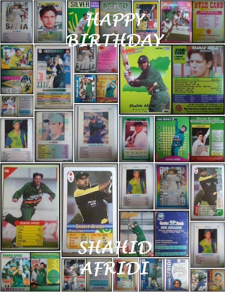 Happy Birthday Shahid Afridi      