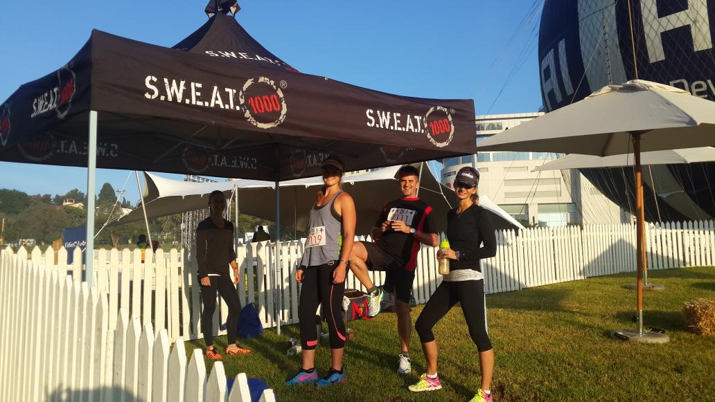 simonejacobsfit's tweet photo. Let's do this @SWEAT1000 &amp; @RocktheRunSA @Luzaanrau @HNieuwstad @julesquires  @GinaEnright  @samryder2 &amp; Ryan miss U http://t.co/va9Hnf6ZPz