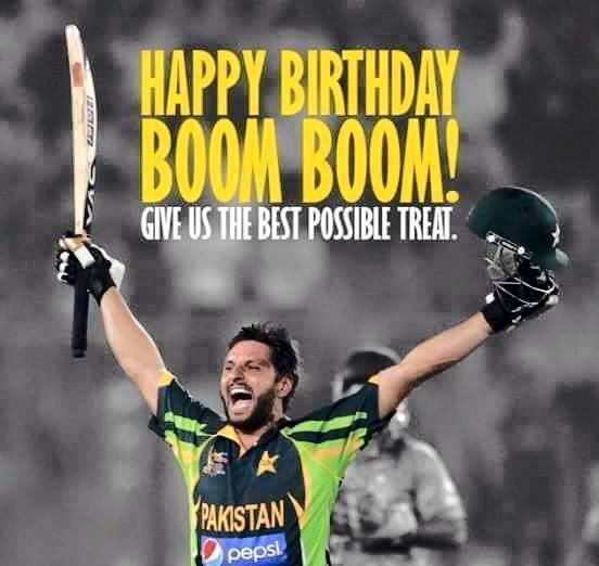  to Shahid Afridi. The haaAeartbeat of millions of people.  