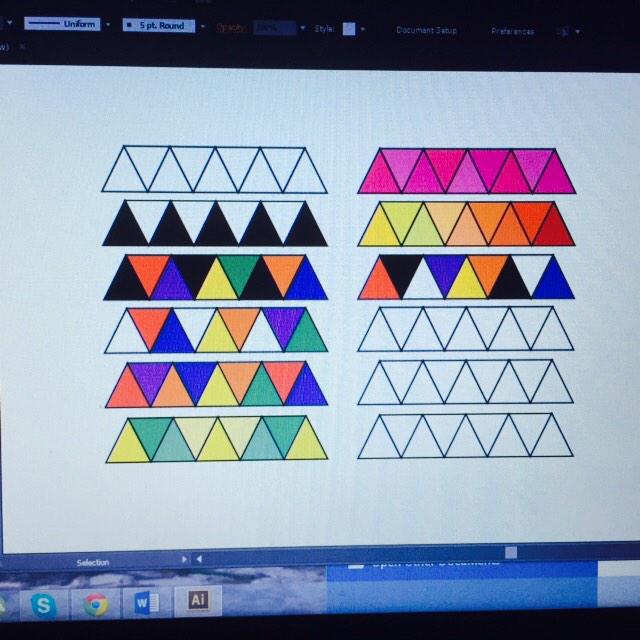 _Smolkid_'s tweet image. colour pattern for my aztec design. #AztecDesign #AdobeIllustrator #samples