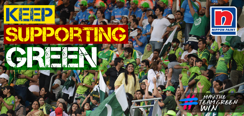 NipponPaintPK's tweet photo. It’s Now or Never! Tweet with #LoveGreen to Support Team Pakistan! http://t.co/tKRNCn4j8I