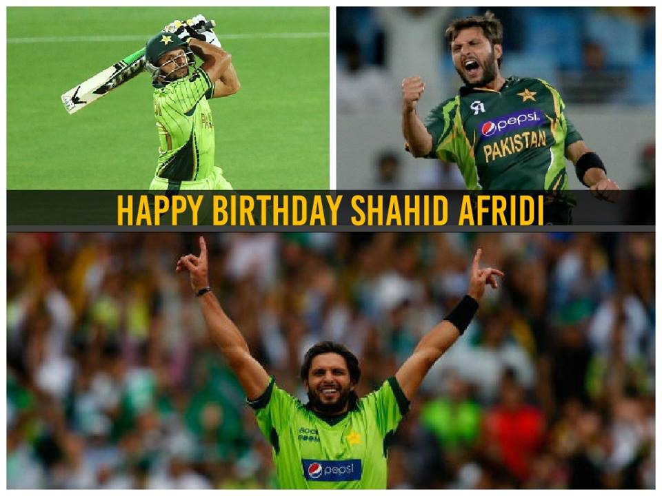  |  Happy 35th birthday to Pakistan\s ever-young Shahid Afridi !
Lala turns 35 today!  