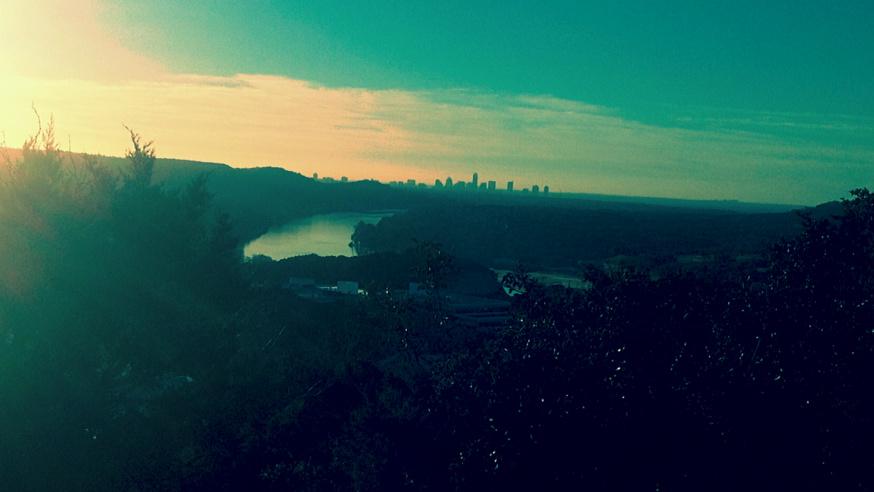 JonLH's tweet image. The view toward downtown Austin from the area near the 360 bridge. #austintx #scenic #jonlh