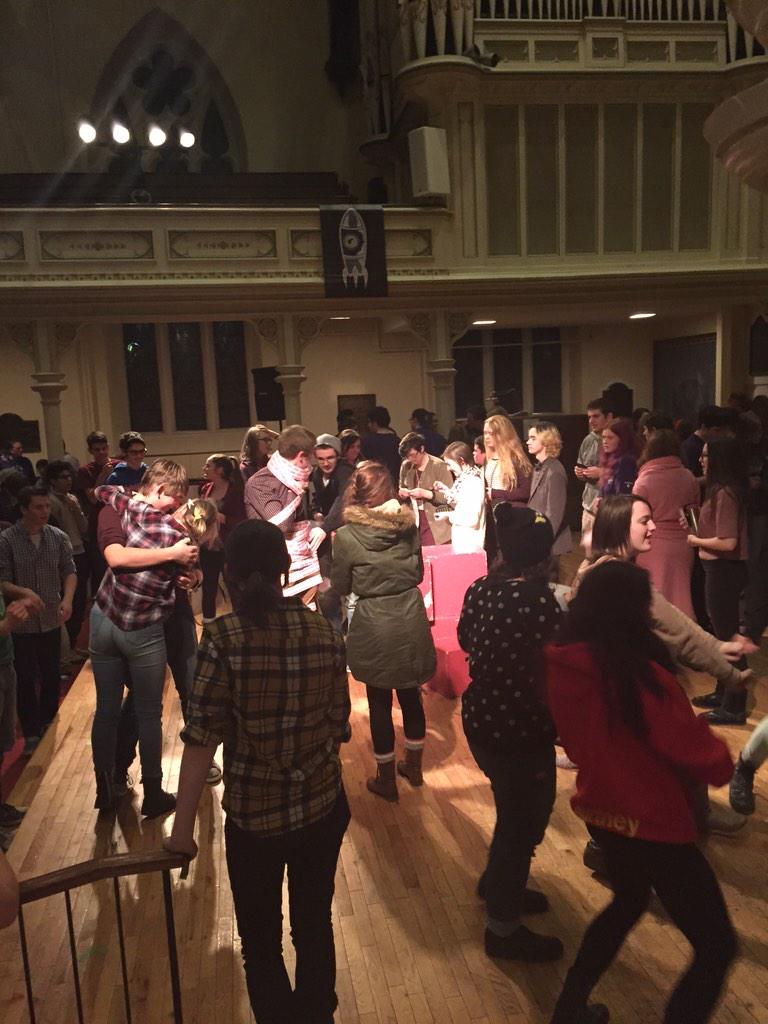 CIGNovaScotia's tweet photo. Everyone having the best intermission! Get ready for the second half!! EVERYONE? WHAT? #CIGNS2015 http://t.co/e7xaPmTIXk