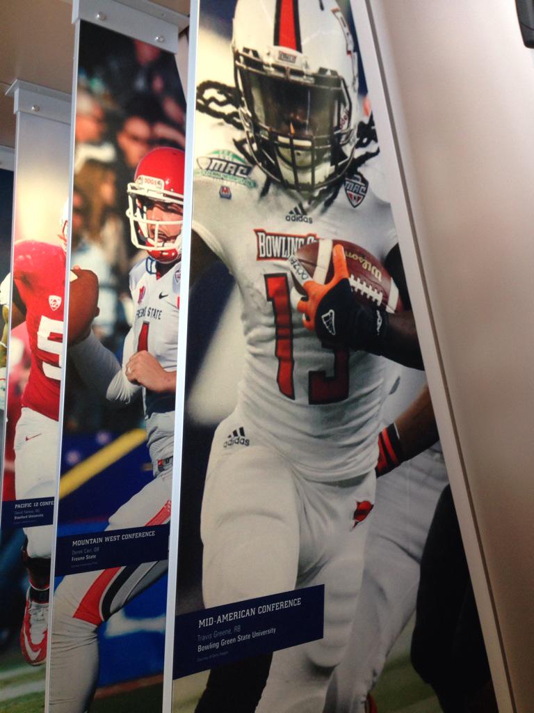 LLCoolHeyy's tweet photo. Falcon pride at the college football hall of fame #TalonsUp @BGathletics http://t.co/Bs52bBkD8B