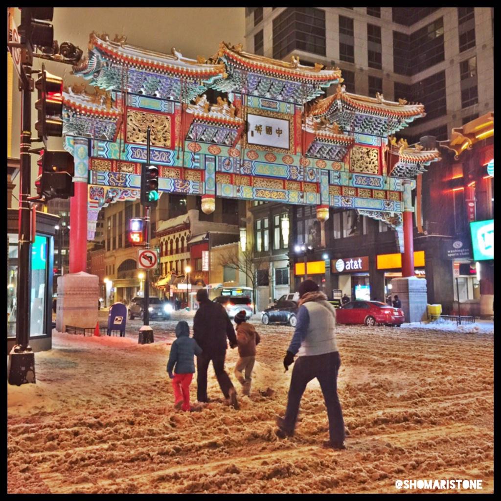 #Chinatown NW D.C. My favorite Saturday night storm pic. #ColorEnhancedFilter
