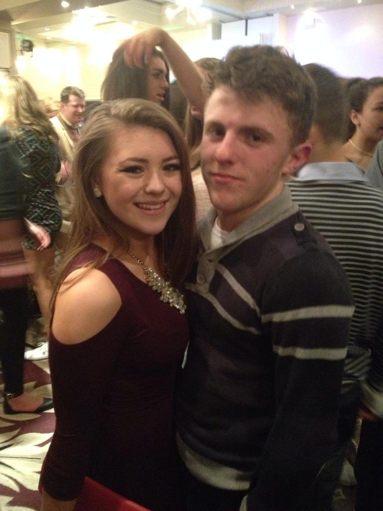 sam_ogorman's tweet photo. Couple of the year @ChrisMartin_96  @RoisinKinsella1 http://t.co/IuFDSUD2Oz