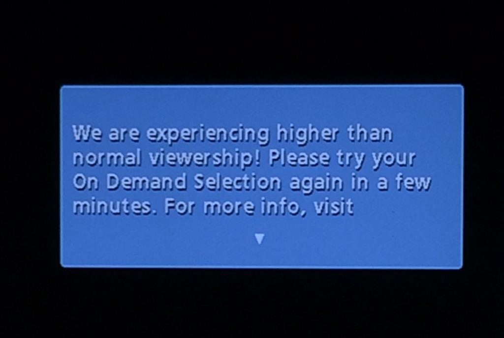 Briman1972's tweet photo. #comcast #comcastdoesntcare Really, can't handle your viewers? #Directv can. http://t.co/vXjltLpZh8