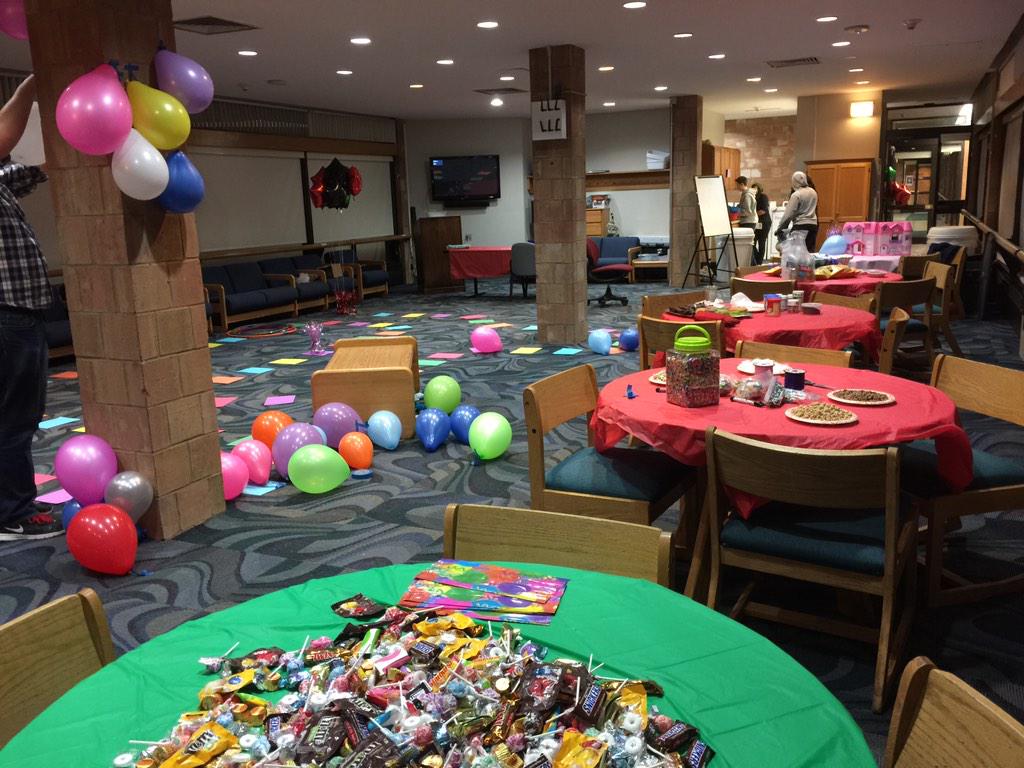 dtowngbrown's tweet photo. Life sized Candy Land!  Tonight at 9pm in the #RedJacket main lounge!  #LateNight @UBCampusLiving http://t.co/7DIl6Sn20y