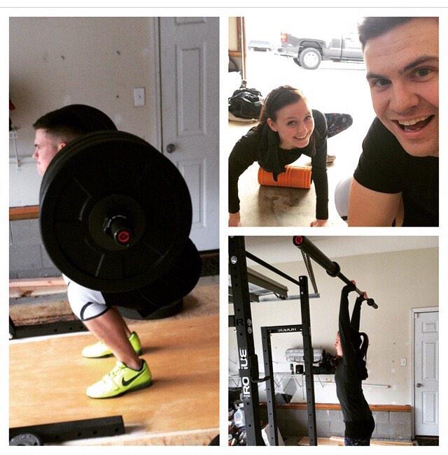 k4hunt's tweet photo. Lifting with my favorite human #squatalot #soretomorrow #RollItOut #IStoleYourPic http://t.co/5I9V6XVz4s