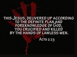 TDinB's tweet image. *

"This Jesus,
delivered up acc. to the definite #plan
&amp;amp; #foreknowledge of God,
you crucified."
 
Acts 2:23 a ESV