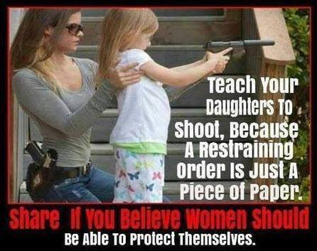 Teach your daughters to shoot #WomenShooters #SelfDefense #2A #GirlsWithGuns #Guns #SelfPreservation