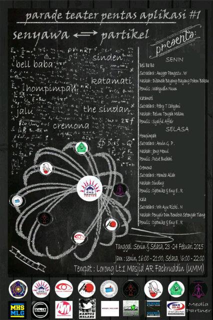 acara parade teater pentas aplikasi dimulai tanggal 23 pukul 19.00 dari <a href="/bellbabateater/">Teater Bell Baba </a> fapsi,free #SENYAWA7PARTIKEL