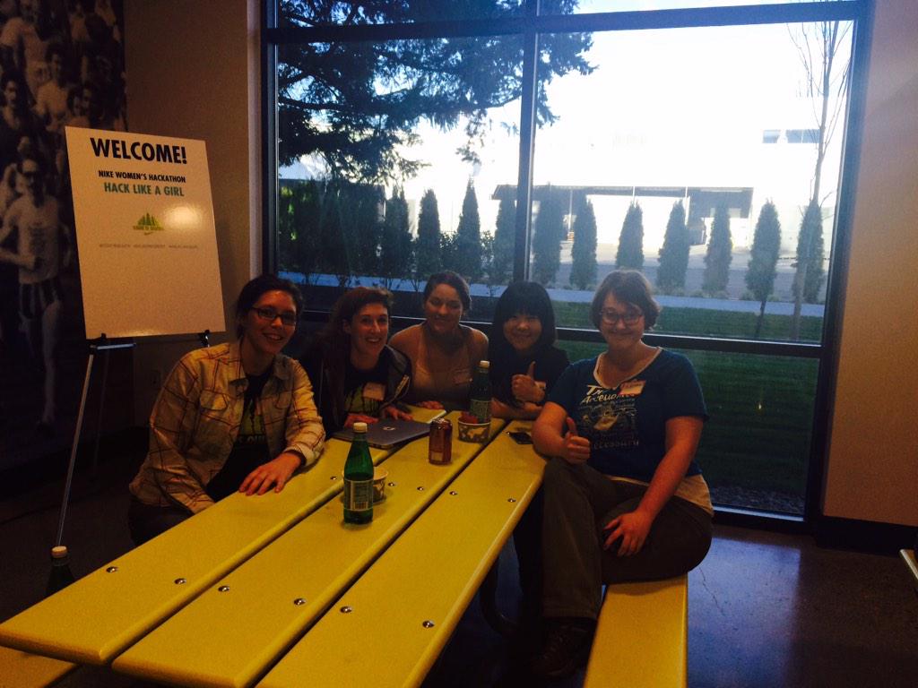 jfmaggie's tweet image. My first hackathon at #nikeplus women. #codeisqueen  amazing time with girls and our team #9 was in top3!