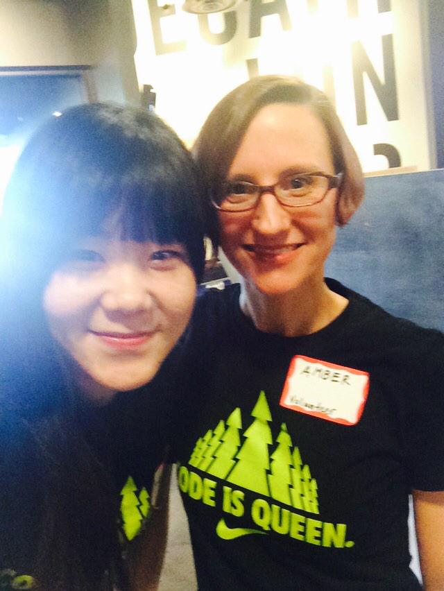 jfmaggie's tweet image. My first hackathon at #nikeplus women. #codeisqueen  amazing time with girls and our team #9 was in top3!