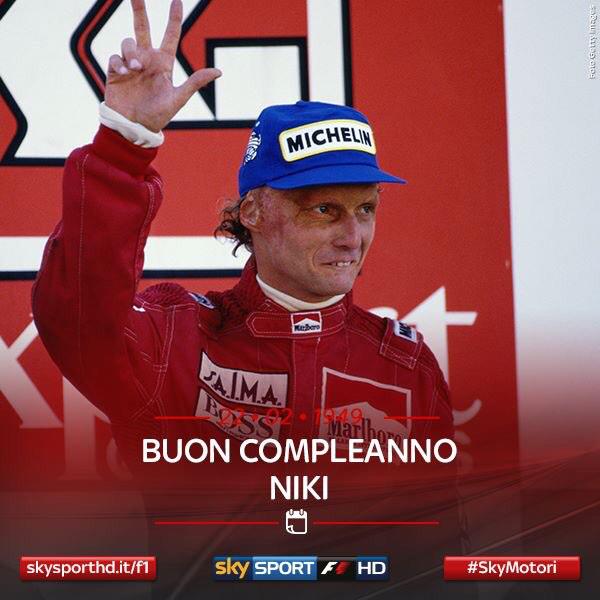 Happy birthday Niki Lauda today he celebrates 66 years. From pilot won three time world title in F1    