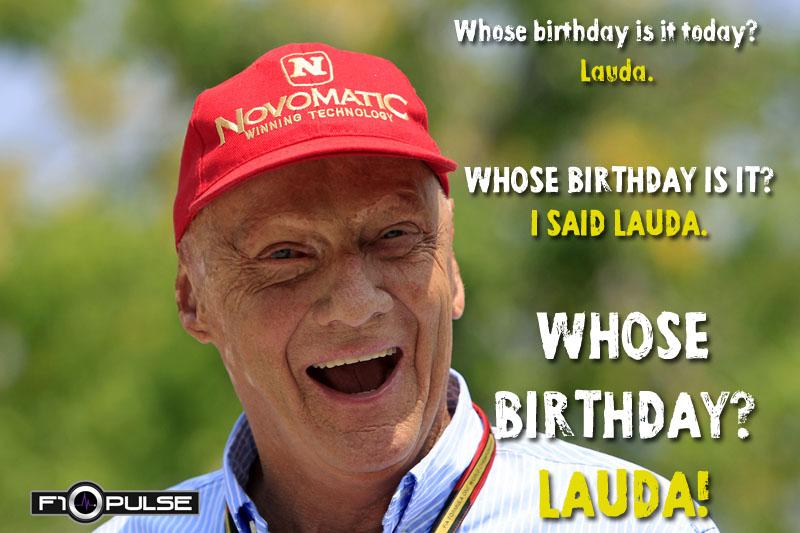 Happy birthday, Niki LAUDA. He turns 66. 