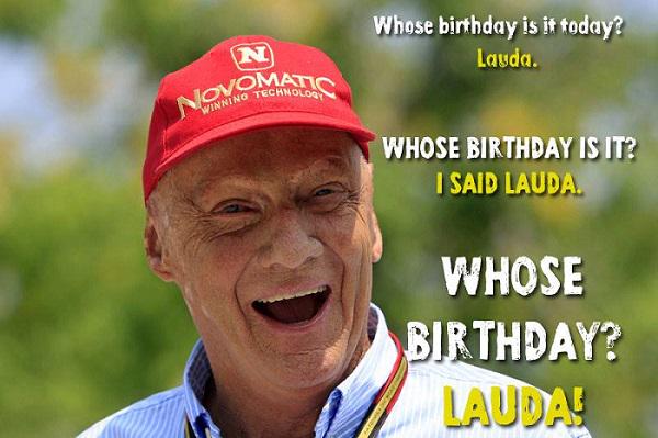 Happy birthday to Niki LAUDA. 