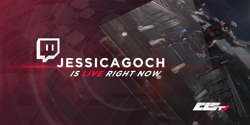 EncoreDivision's tweet photo. Miss @JessicaGoch is LIVE now on @Twitch! RT #CLStv http://t.co/jCBOblhKyF http://t.co/T1e9jIFEil