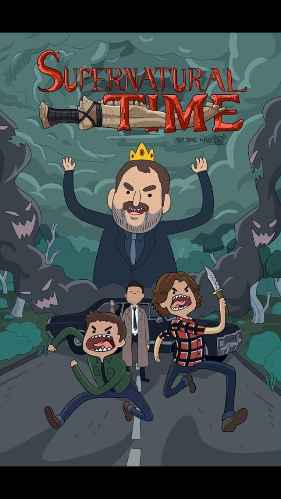 Supernatural time, come on grab your guns. We going out to hunt demons. With sam the moose and Dean the human........