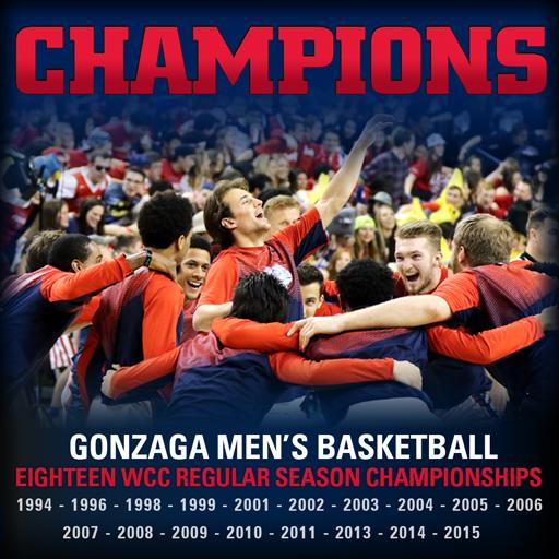 ZagMBB's tweet image. Regular-Season Champs! #NotDoneYet #UnitedWeZag