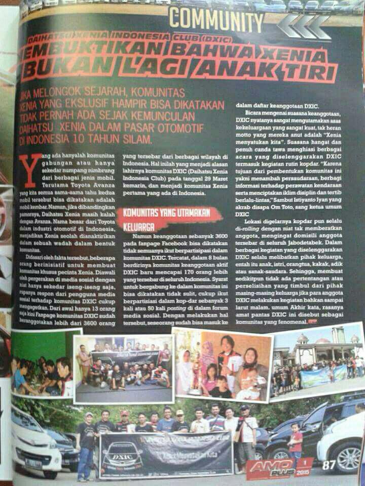 Dear XeniOrs..
#DXIC dalam liputan majalah AMOPlus...
Buruan borong majalahnya....
<a href="/AudiomobilPlus/">Amoplus</a>