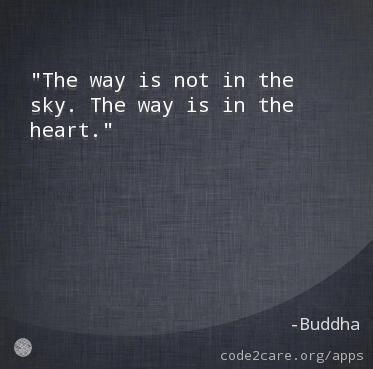 SwaneganVictor's tweet photo. The way is not in the sky. The way is in the heart. http://t.co/onQ4aYEV70 http://t.co/xkwy8LGGbA