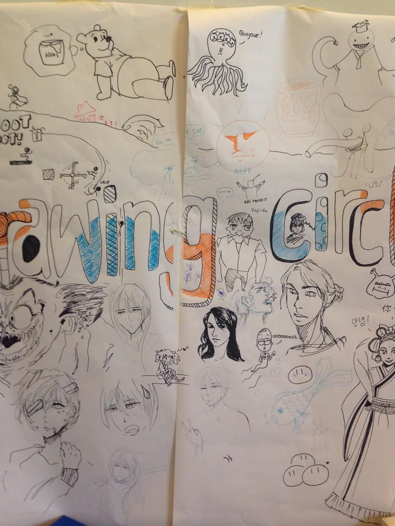 大学のお絵かきクラブ?の歓迎会 
