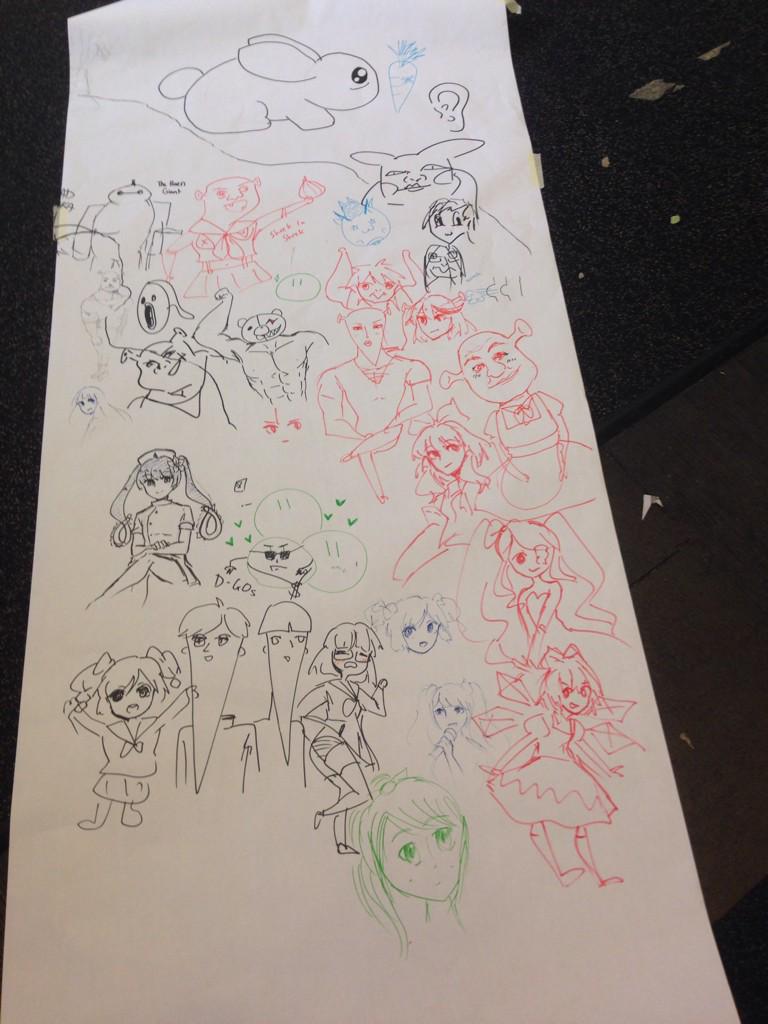 大学のお絵かきクラブ?の歓迎会 